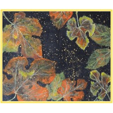 Frunze de toamna21-1073 - Tablou unicat, pictat manual in original pe panza - Flori