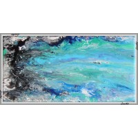 Furtuna - tablou abstract, pictat manual